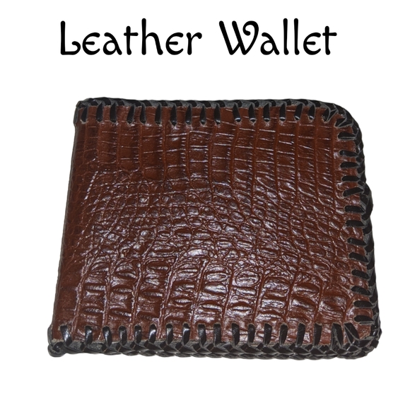 Other - 👣4/$20. Genuine Brown Leather Wallet